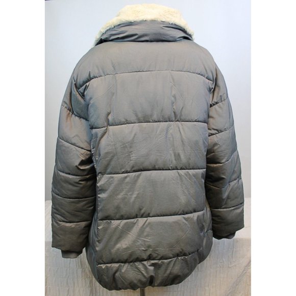 Celsius Premium Great Outdoors Gray Warm Fuzzy Winter Puffer Coat size L-XL - Picture 3 of 5